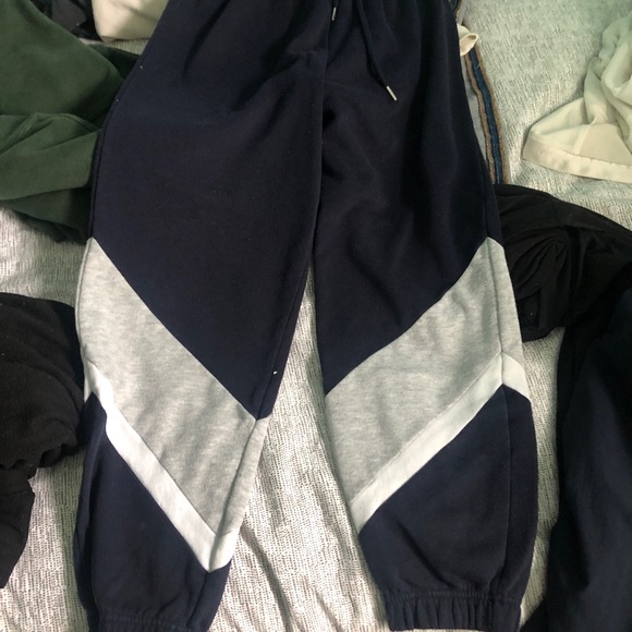 Garage Block Print Navy Sweatpants - Picture 2 of 3